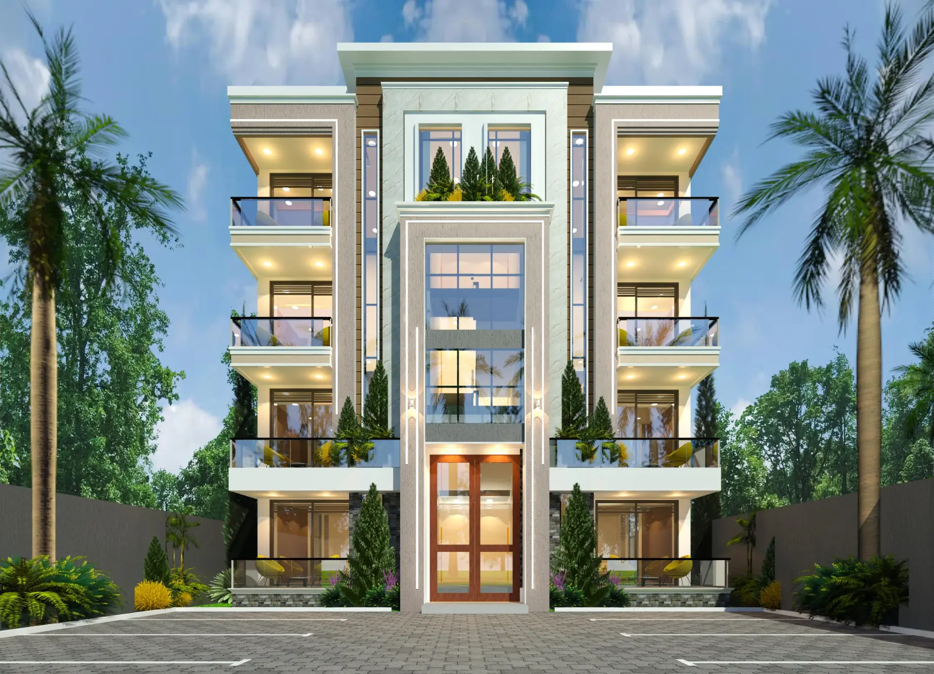 Modern House Plan for apartments