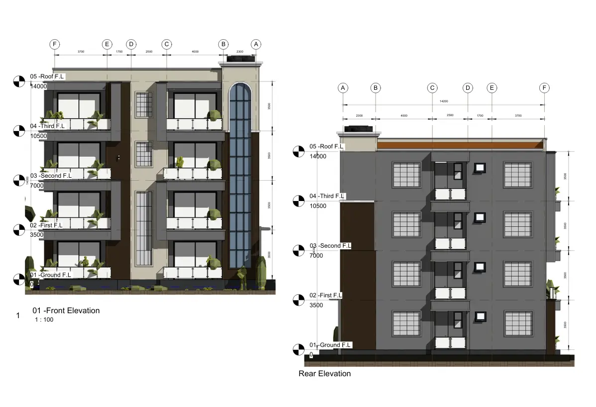 apartment block architectural design